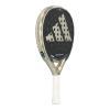 Racheta de padel adidas metalbone ctrl 3.4, negru-auriu metalic, vedere din laterala in picioare