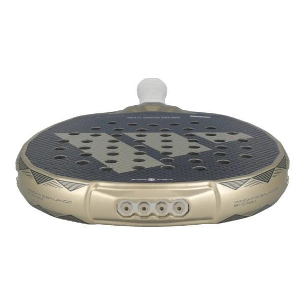 Racheta de padel adidas metalbone ctrl 3.4, negru-auriu metalic, vedere de sus