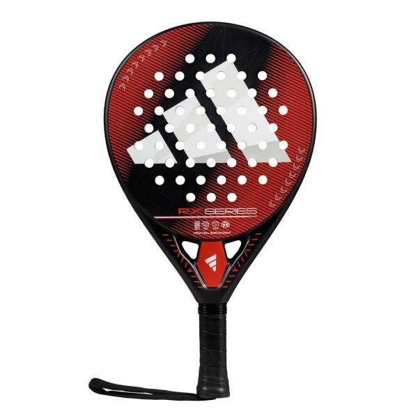 Racheta de padel, Adidas, rx series, negru cu rosu, vedere din fata