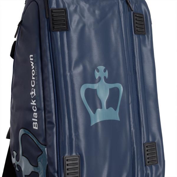 Geanta Black Crown Ultimate Pro 2.0 albastru, vedere din lateral logo