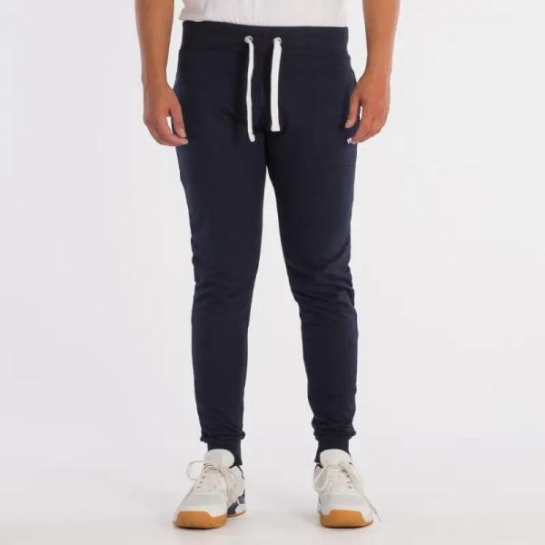 Pantaloni sport sau de padel, lungi, albastru inchis, vibora, vedere din fata