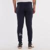 Pantaloni sport sau de padel, lungi, albastru inchis, vibora, vedere din spate, logo pe picior