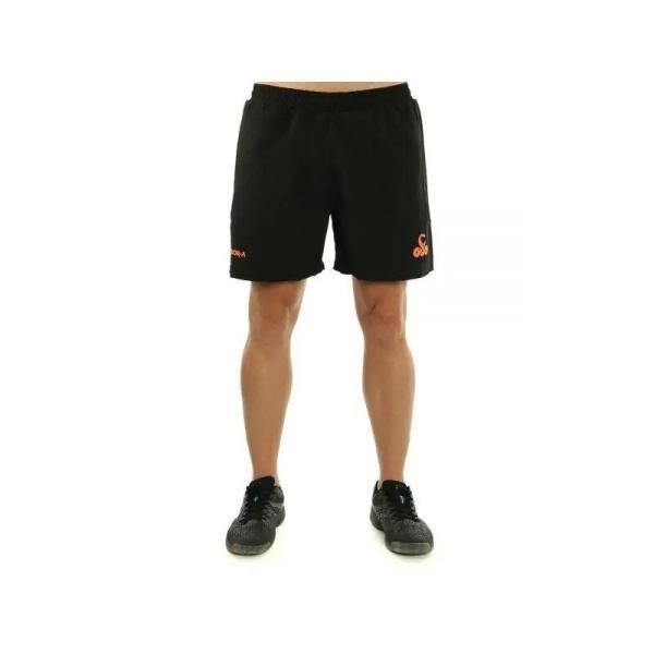 Pantaloni scurti de padel sau sport, pentru barbati, negri, Vibora, vedere din fata