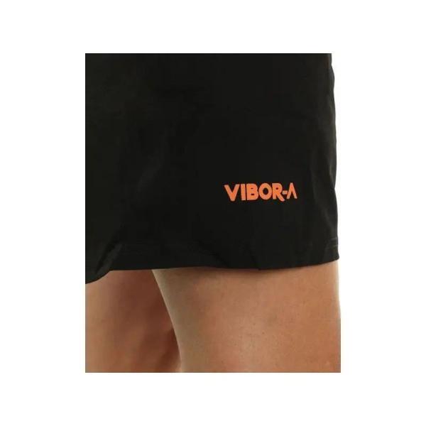 Pantaloni scurti de padel sau sport, pentru barbati, negri, Vibora, vedere din lateral