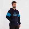 Hanorac de sport sau padel, barbati, albastru inchis-bleu, logo pe piept vibora anaconda